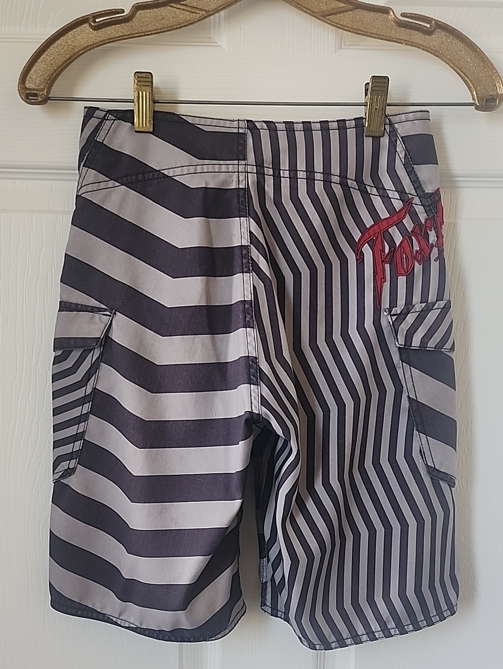 Fox Racing Deluxe Board Shorts Swim Trunks with Embroidered Logos - Youth 10 - Picture 5 of 9